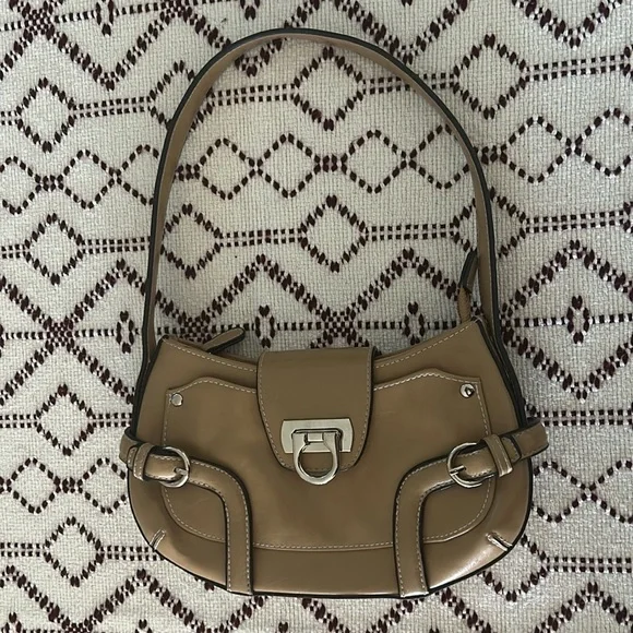 Apt.9 Faux Leather Tan Small Shoulder Bag - Picture 6 of 8